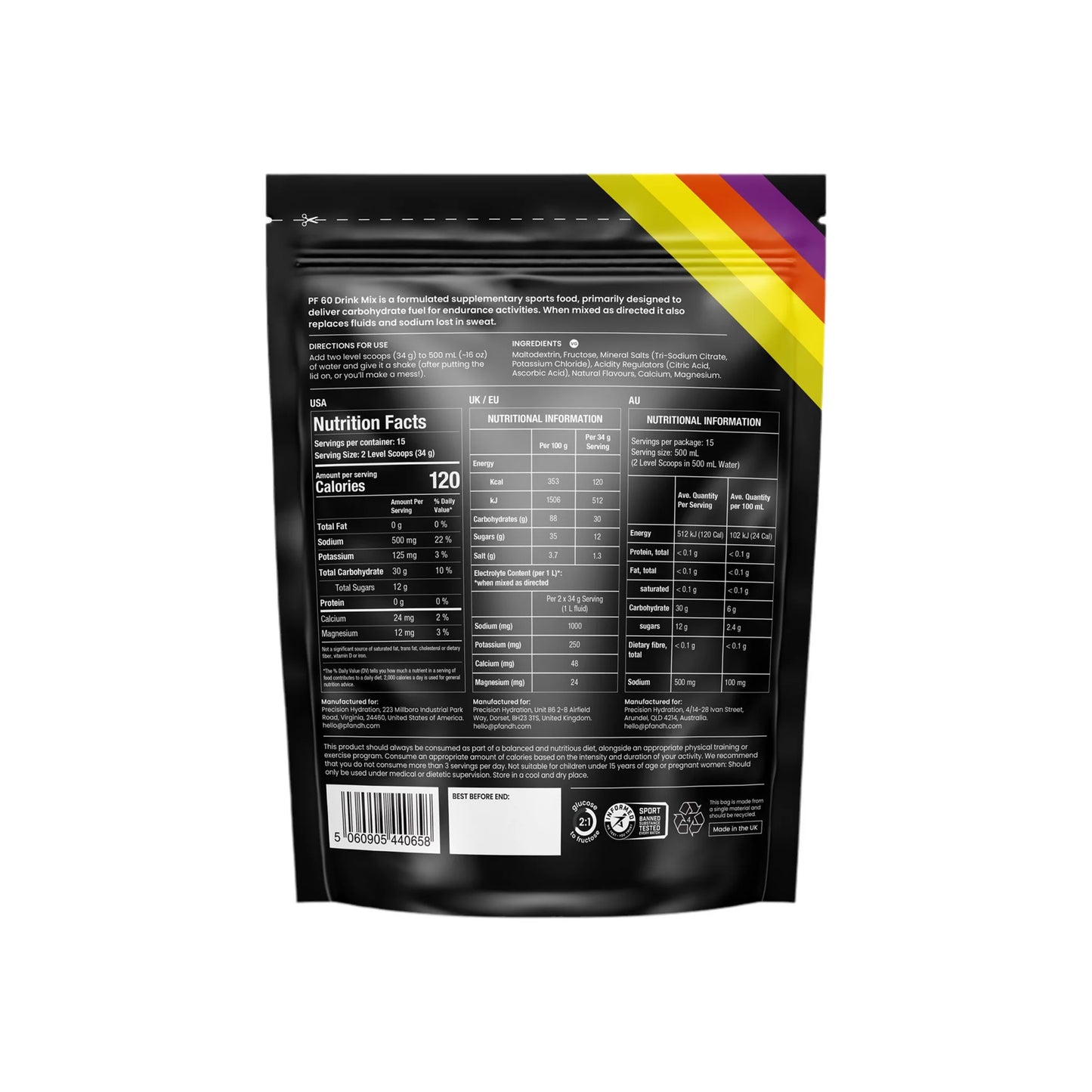 Precision Fuel Carb 60 Drink mix