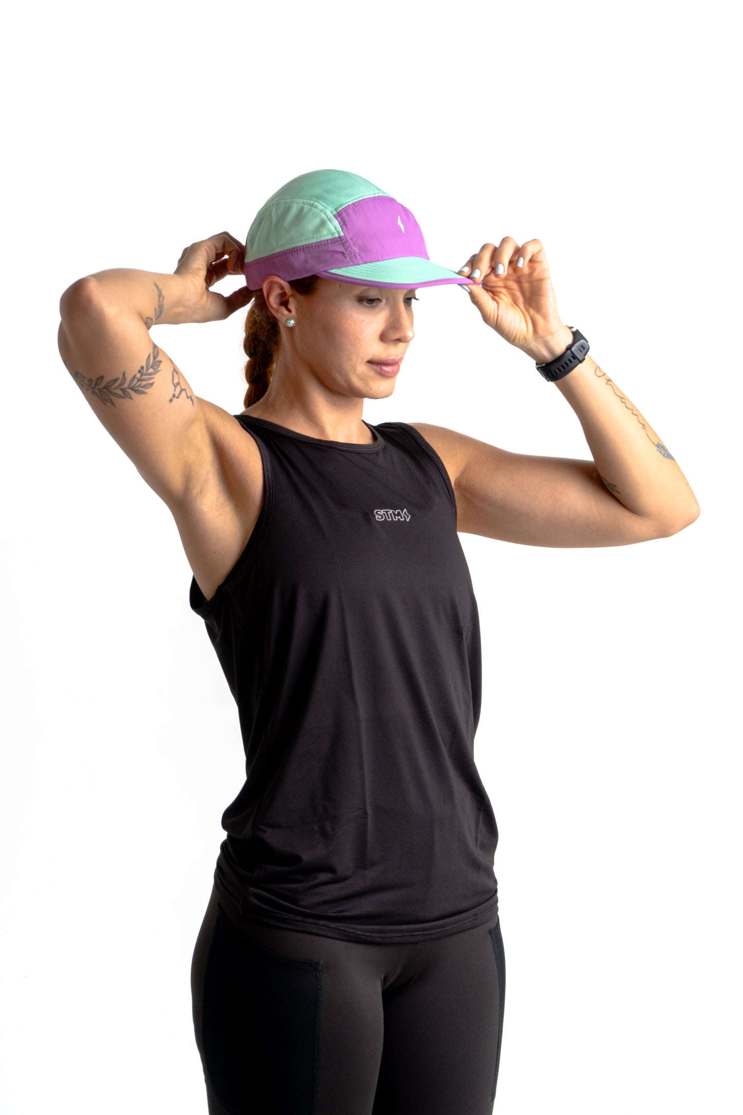 Gorra running Stamina Morada
