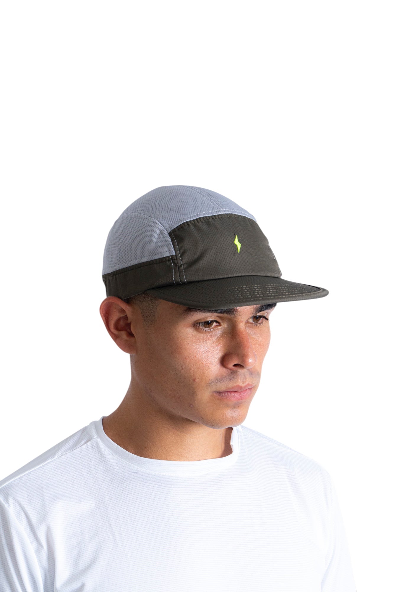 Gorra running Stamina Verde/Gris