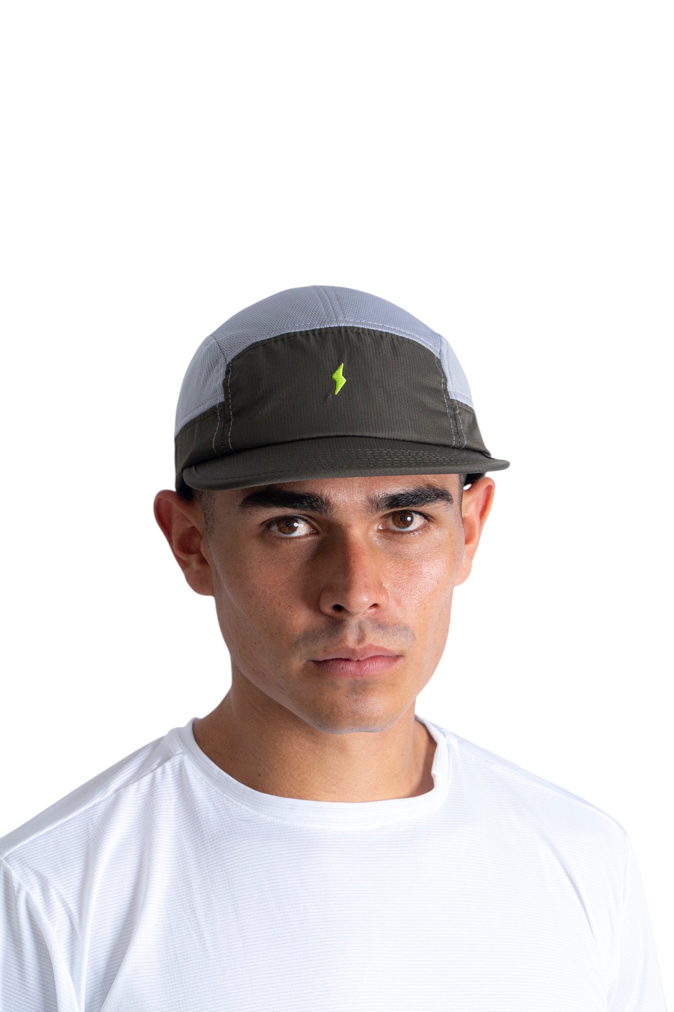 Gorra running Stamina Verde/Gris