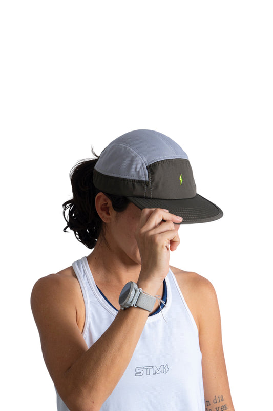 Gorra running Stamina Verde/Gris