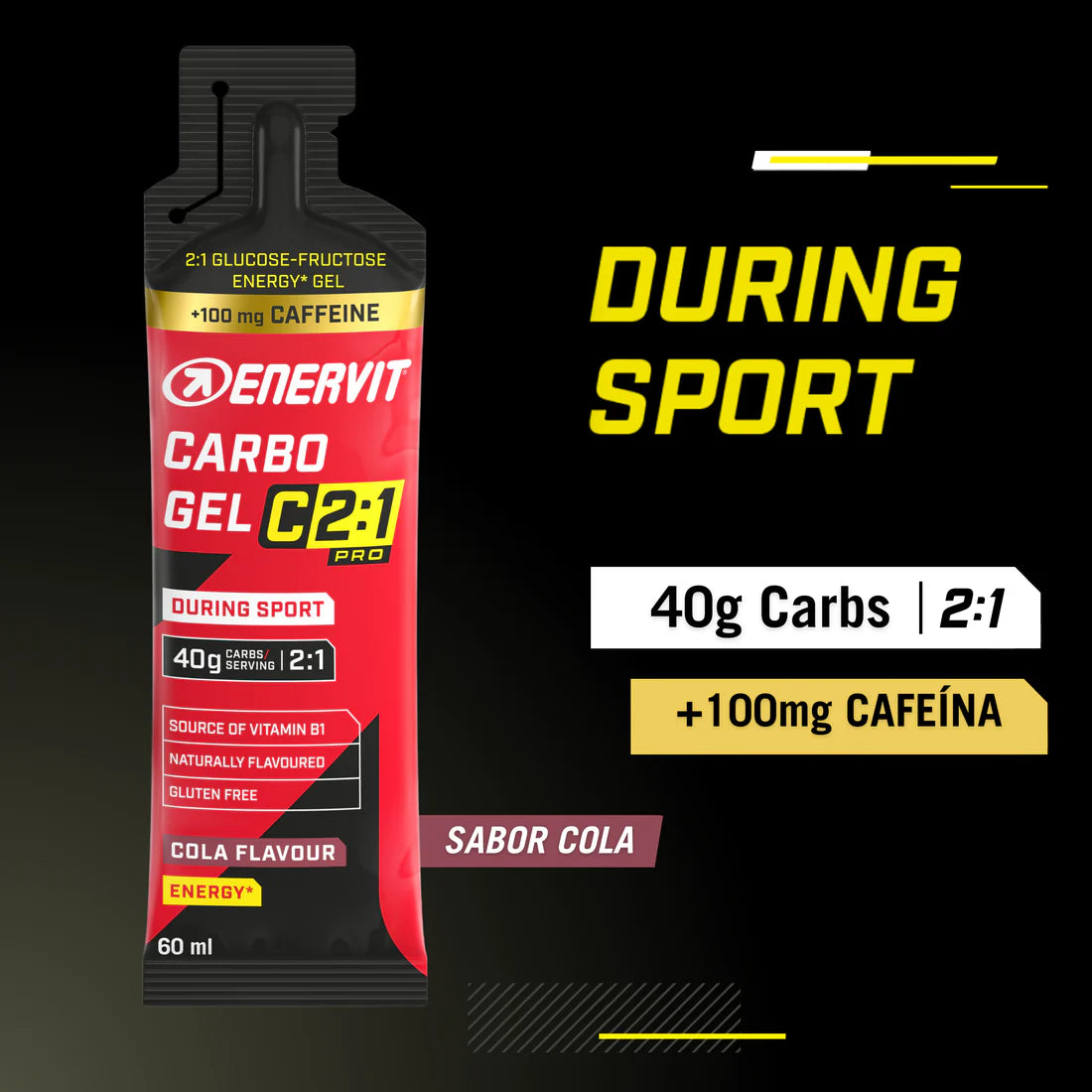 Gel Enervit Carbo C2:1 + Cafeína